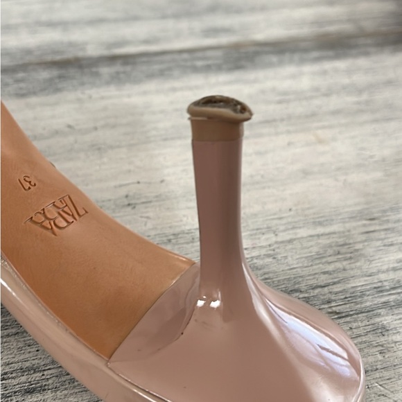 Zara Pointed-Toe Heels with bow detail size 37 6.5US - Picture 6 of 7